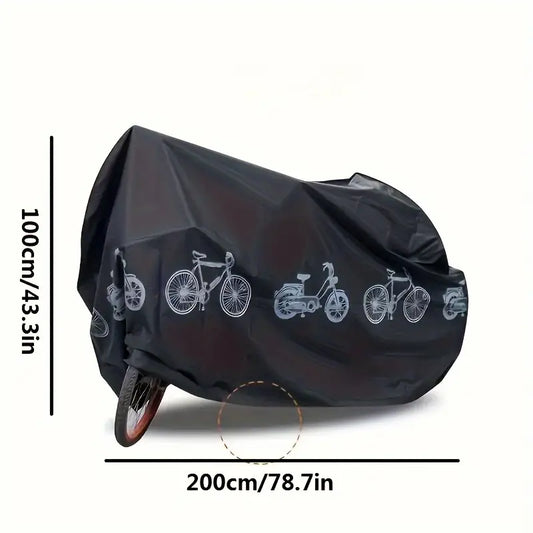 Cykelovertræk til 2-hjulet Sort