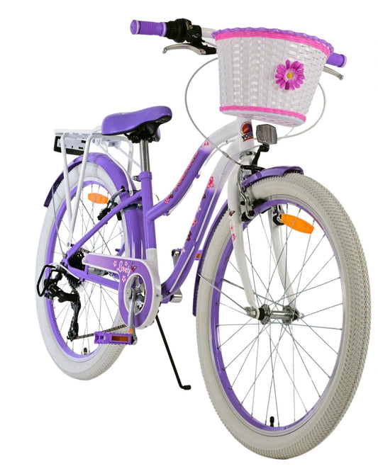 Volare Lovely - Børnecykel 24" - 7 gear - Lilla
